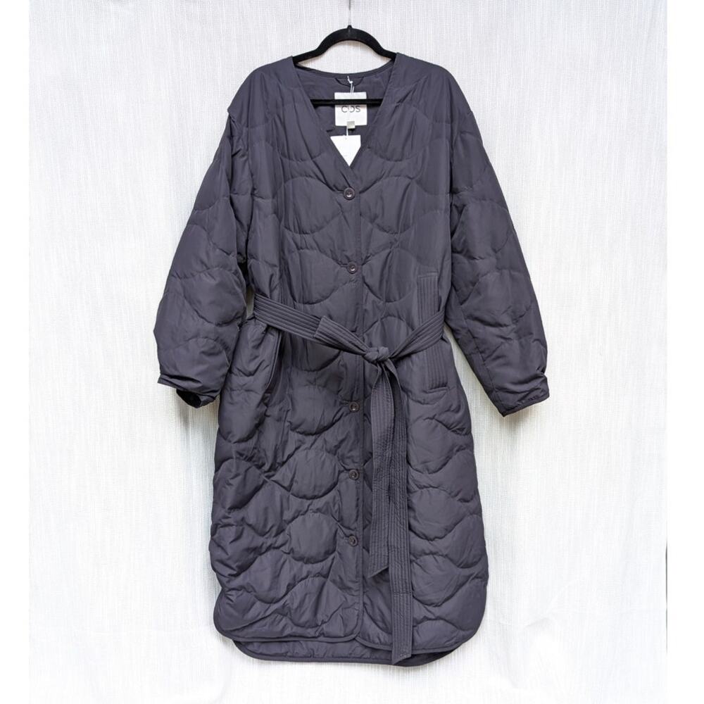 COS Dark Gray Quilted Coat
